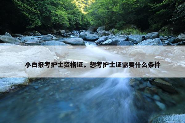 小白报考护士资格证，想考护士证需要什么条件