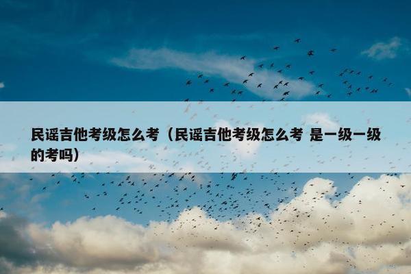民谣吉他考级怎么考（民谣吉他考级怎么考 是一级一级的考吗）