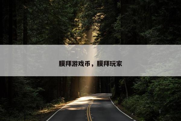 膜拜游戏币，膜拜玩家