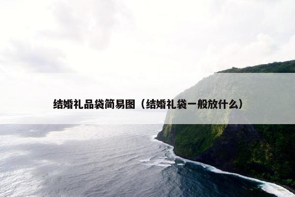 结婚礼品袋简易图（结婚礼袋一般放什么）