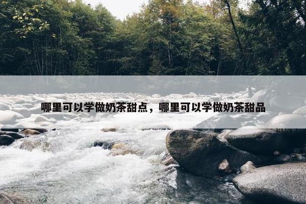 哪里可以学做奶茶甜点，哪里可以学做奶茶甜品