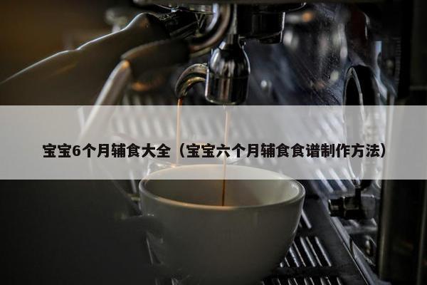宝宝6个月辅食大全（宝宝六个月辅食食谱制作方法）