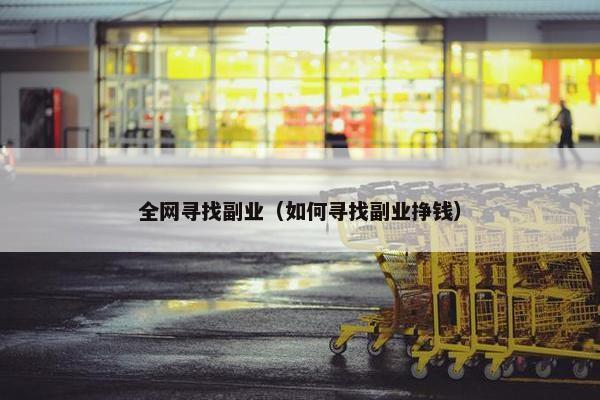 全网寻找副业（如何寻找副业挣钱）