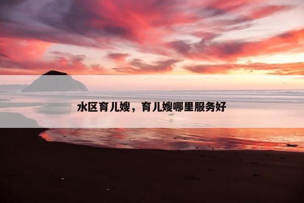 水区育儿嫂，育儿嫂哪里服务好