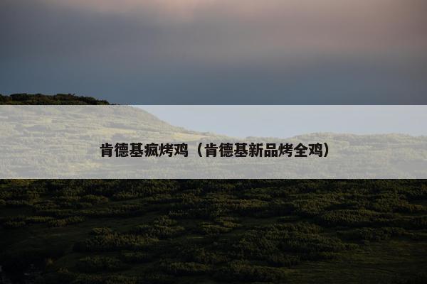 肯德基疯烤鸡（肯德基新品烤全鸡）