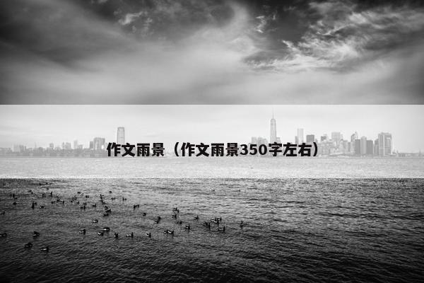 作文雨景（作文雨景350字左右）