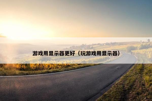 游戏用显示器更好（玩游戏用显示器）