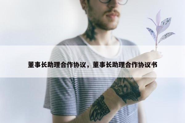 董事长助理合作协议，董事长助理合作协议书