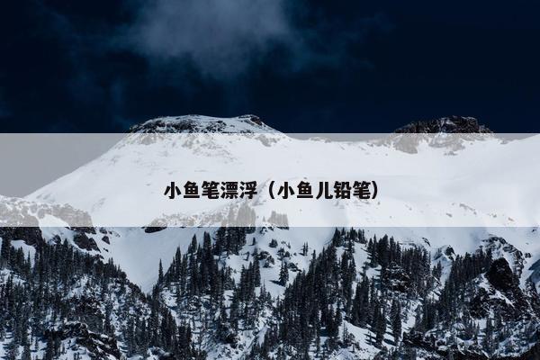 小鱼笔漂浮（小鱼儿铅笔）