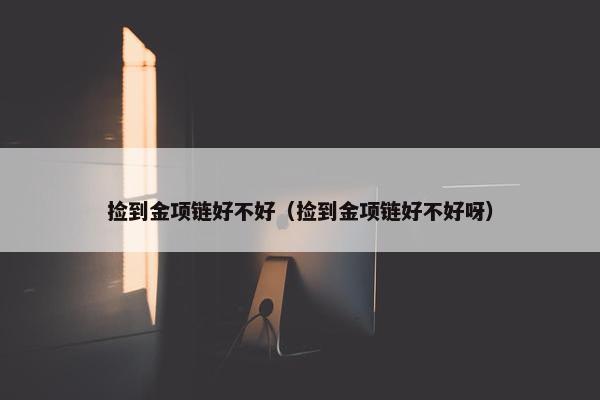 捡到金项链好不好（捡到金项链好不好呀）