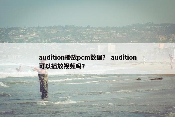 audition播放pcm数据？ audition可以播放视频吗？