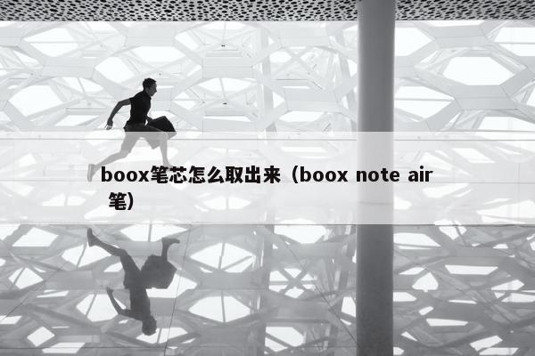 boox笔芯怎么取出来（boox note air 笔）