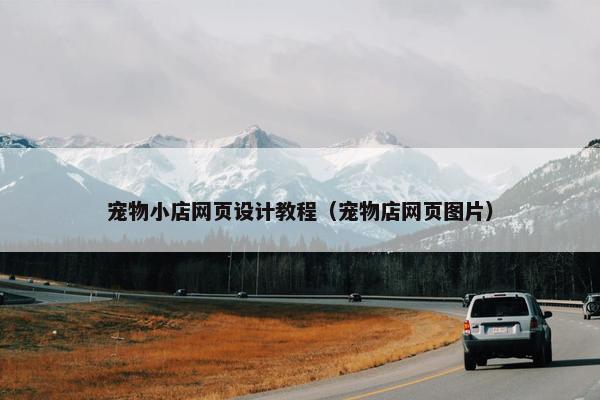 宠物小店网页设计教程（宠物店网页图片）