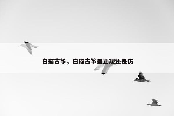 白描古筝，白描古筝是正规还是仿