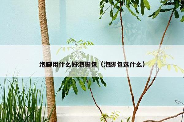 泡脚用什么好泡脚包（泡脚包选什么）