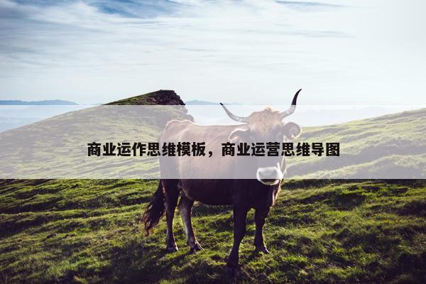 商业运作思维模板，商业运营思维导图