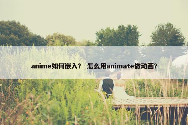 anime如何嵌入？ 怎么用animate做动画？