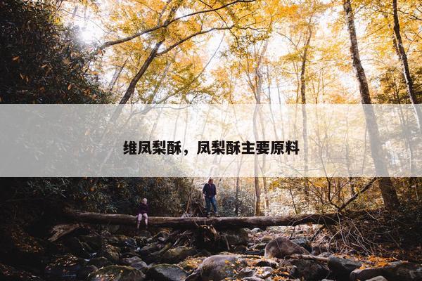 维凤梨酥，凤梨酥主要原料