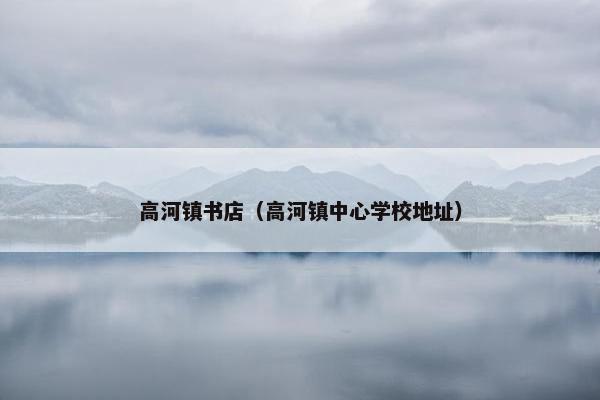 高河镇书店（高河镇中心学校地址）