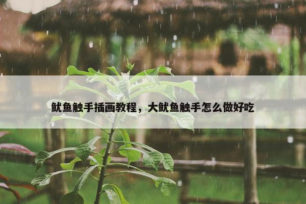 鱿鱼触手插画教程，大鱿鱼触手怎么做好吃