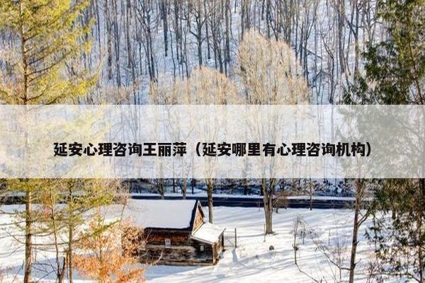 延安心理咨询王丽萍（延安哪里有心理咨询机构）