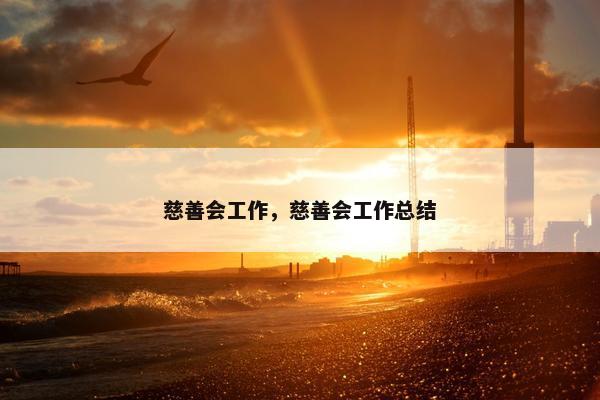 慈善会工作，慈善会工作总结