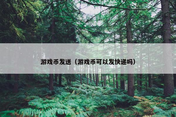 游戏币发送（游戏币可以发快递吗）