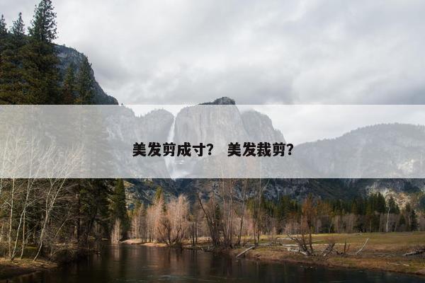 美发剪成寸？ 美发裁剪？
