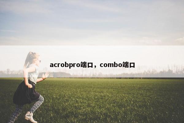 acrobpro端口，combo端口