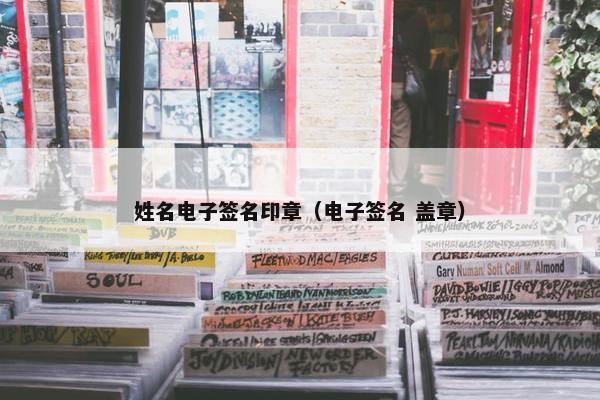 姓名电子签名印章（电子签名 盖章）