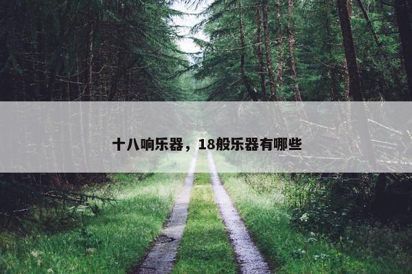 十八响乐器，18般乐器有哪些