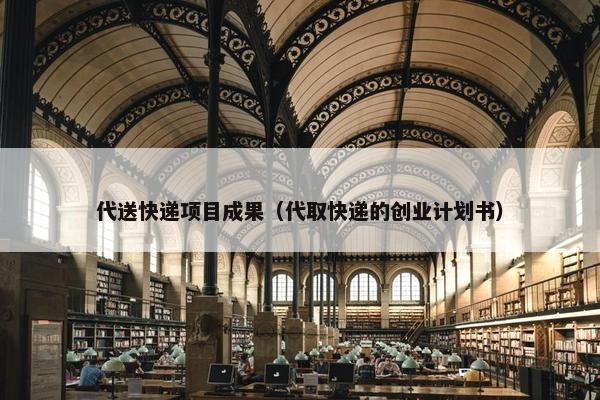 代送快递项目成果（代取快递的创业计划书）