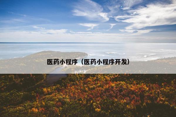 医药小程序（医药小程序开发）