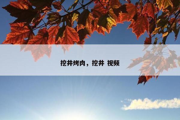 挖井烤肉，挖井 视频