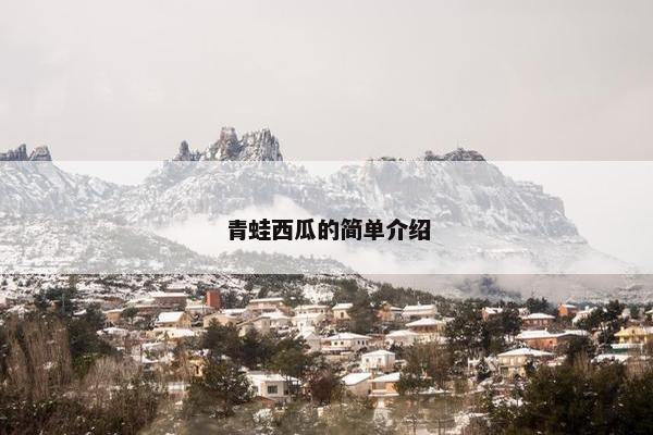 青蛙西瓜的简单介绍
