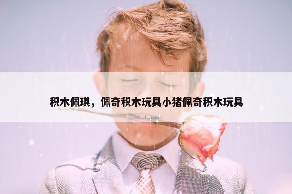 积木佩琪，佩奇积木玩具小猪佩奇积木玩具