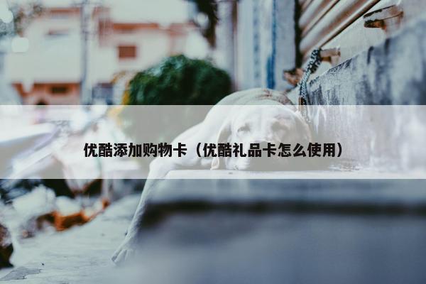 优酷添加购物卡（优酷礼品卡怎么使用）