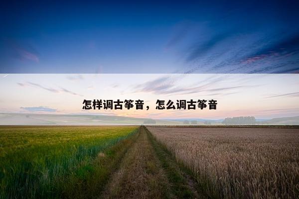 怎样调古筝音，怎么调古筝音