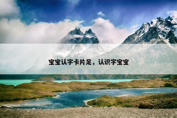 宝宝认字卡片足，认识字宝宝