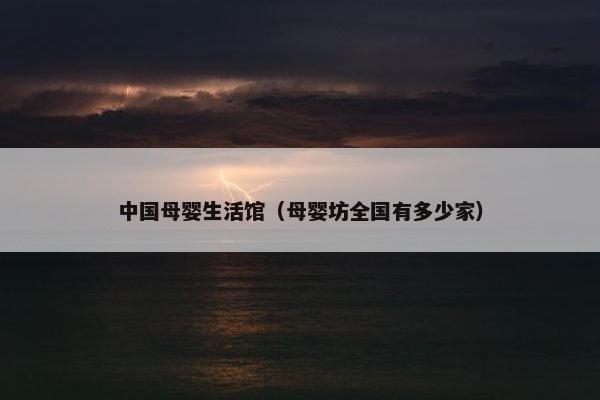中国母婴生活馆（母婴坊全国有多少家）