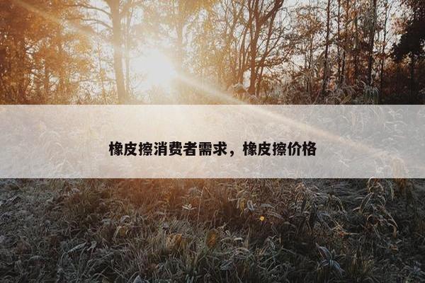 橡皮擦消费者需求，橡皮擦价格
