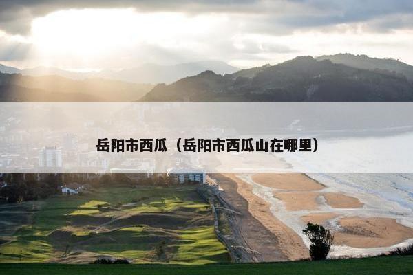 岳阳市西瓜（岳阳市西瓜山在哪里）