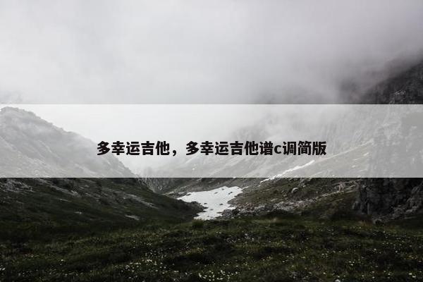 多幸运吉他，多幸运吉他谱c调简版