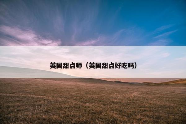 英国甜点师（英国甜点好吃吗）