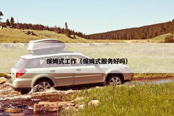 保姆式工作（保姆式服务好吗）