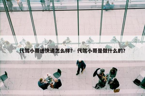 代驾小哥送快递怎么样? 代驾小哥是做什么的? 代驾小哥送快递怎么样? 代驾小哥是做什么的?