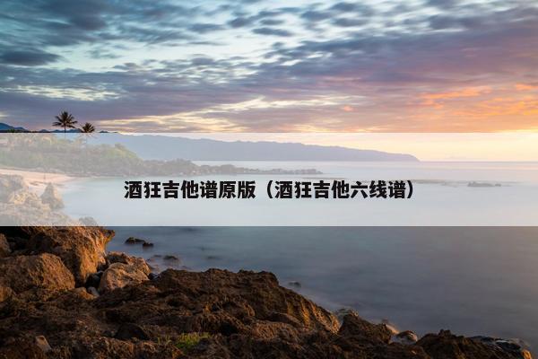 酒狂吉他谱原版（酒狂吉他六线谱）