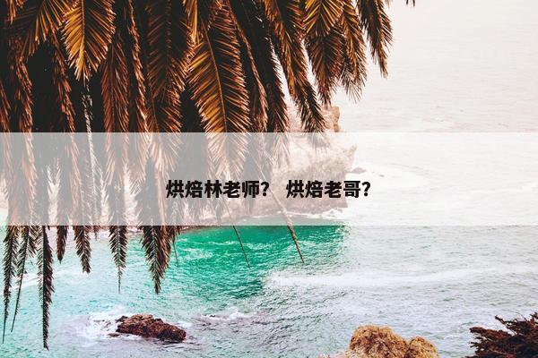 烘焙林老师? 烘焙老哥? 烘焙林老师? 烘焙老哥?
