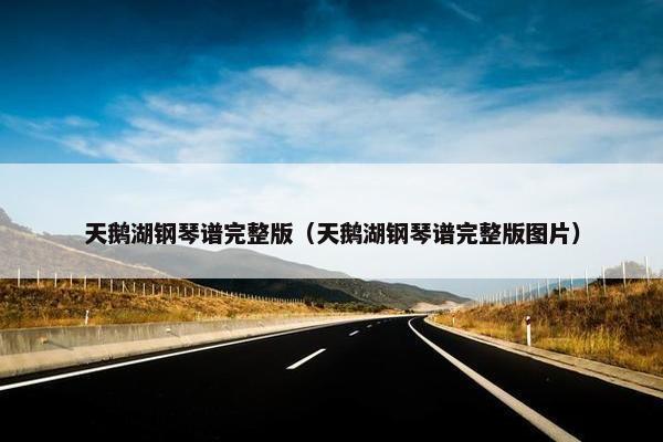 天鹅湖钢琴谱完整版（天鹅湖钢琴谱完整版图片）