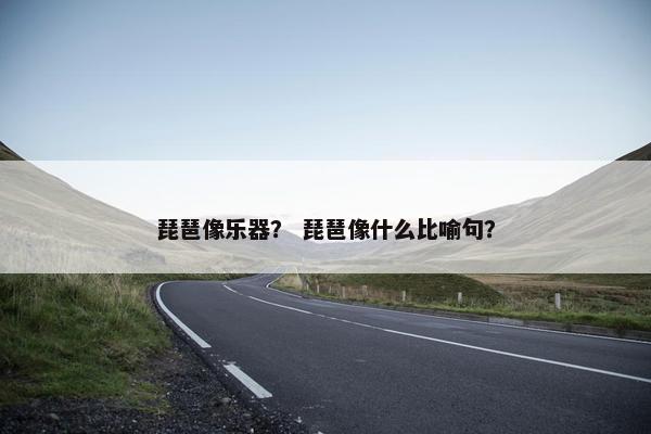 琵琶像乐器？ 琵琶像什么比喻句？